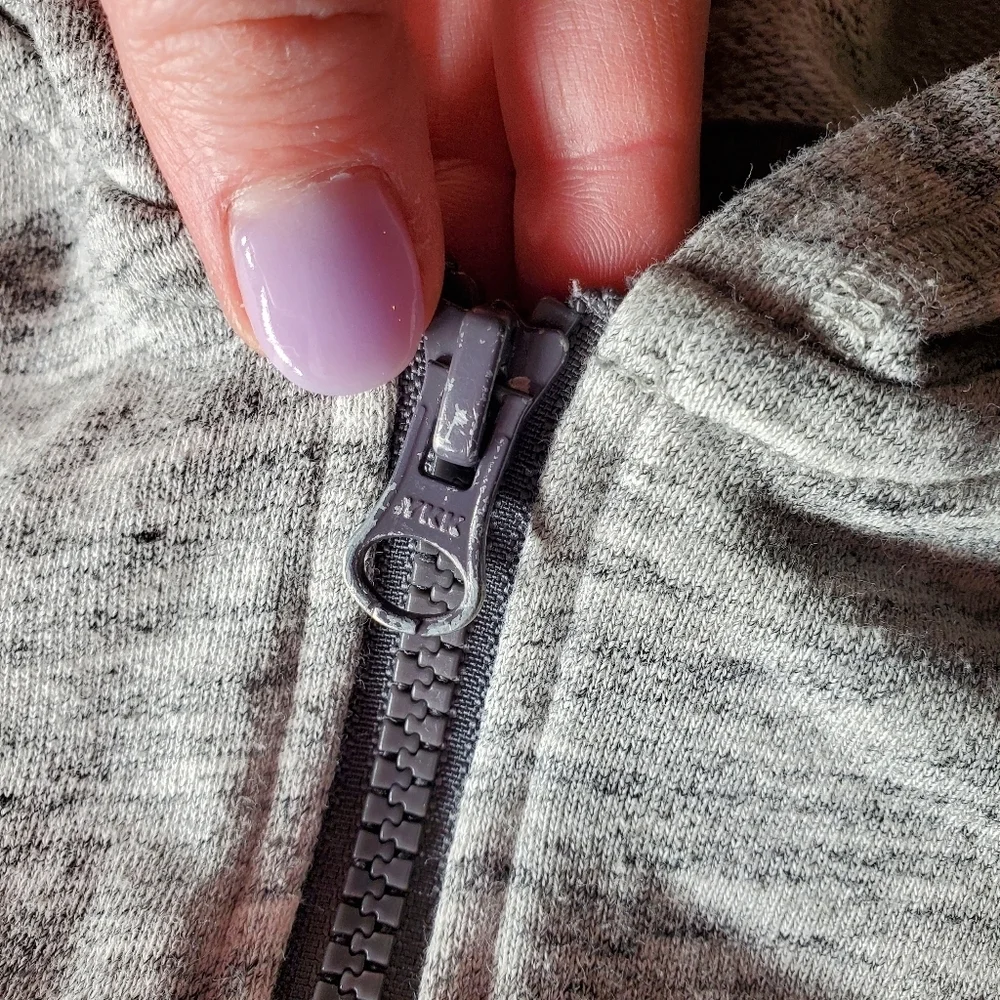 Gymboree Heathered Gray Full Zip-Up Hoodie Size 4T Toddler
